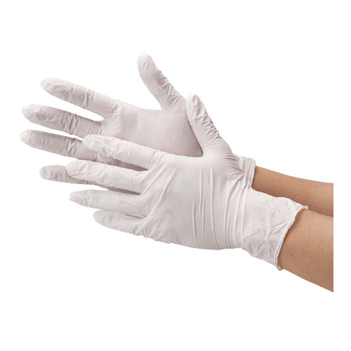 川西工業 ニトリル使い切り手袋　＃2060　ホワイトL