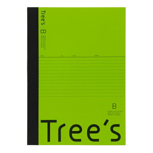 日本ノート Trees　B5B罫30枚ライトグリーン