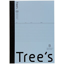 日本ノート Trees　　B5　　B罫　　40枚　　ブルーグレー