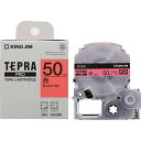 キングジム テプラPROテープ SC50R 赤に黒文字 50mm