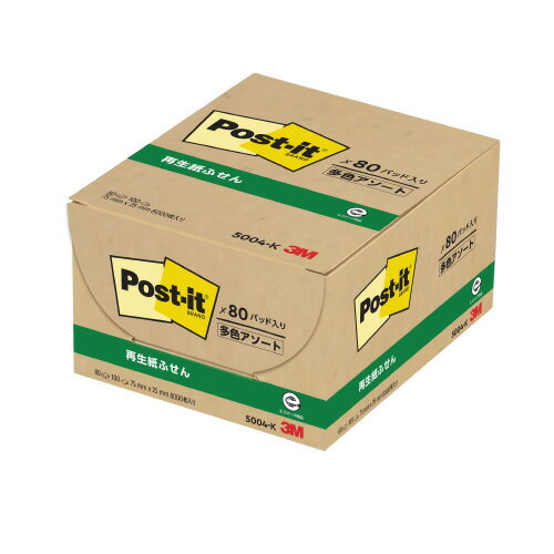 スリーエム　ジャパン Post-itふせん業務用　5004-K　混色