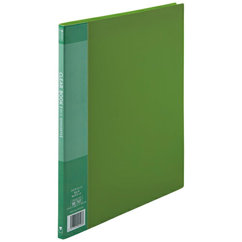スマートバリュー クリアーブック10P　A4S緑10冊　D046J-10GR