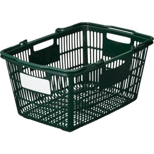 カウネット タイトルが書けるカラーバスケット 深型 緑 3694‐8178