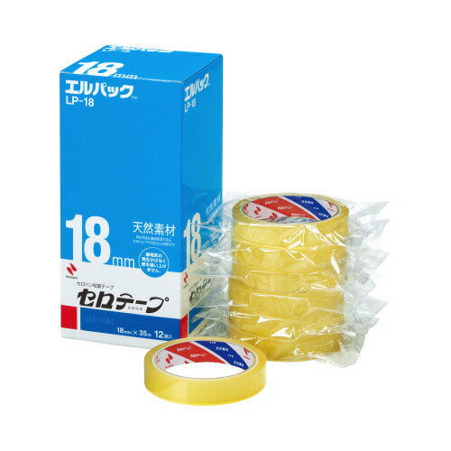 ニチバン　セロテープ　エルパック　大巻　18mm×35m　1箱　12巻入　LP‐18　★10個パック