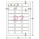 コクヨ カラーLBP＆PPC用光沢紙ラベル A4 27面 25X56 20枚 LBP－G6927 ★10個パック