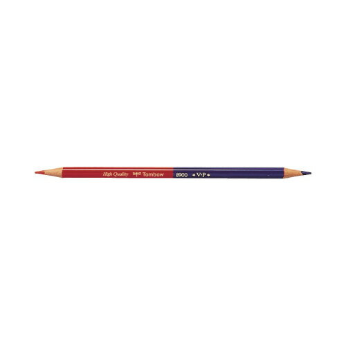 トンボ鉛筆 赤青鉛筆 8900VP 朱・藍＝5：5 1ダース 8900－VP