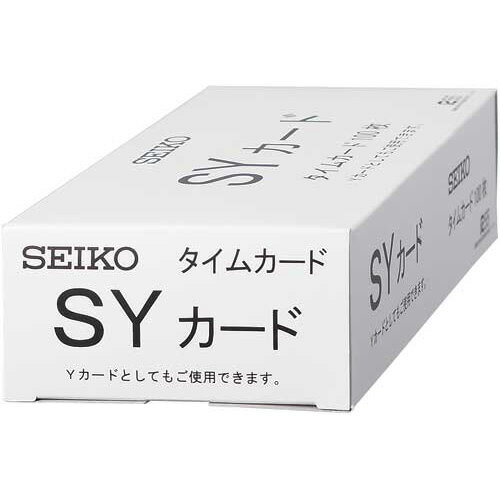 セイコーソリューションズ セイコー用タイムカード SY 全締日対応 両面 6欄 SYカ－ド ★10個パック