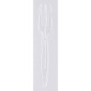 サンナップ ミニフォーク 直径90mm 100本 MF‐100P‐CL ★10個パック