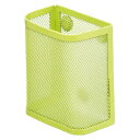 リヒトラブ マグネットポケットペンスタンド黄緑 材質:スチール 磁石:耐荷重300g A7390‐6