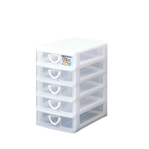 サンコープラスチック　エルピス　B6　浅型5段　W162×D232×H270mm　B‐605　★10個パック