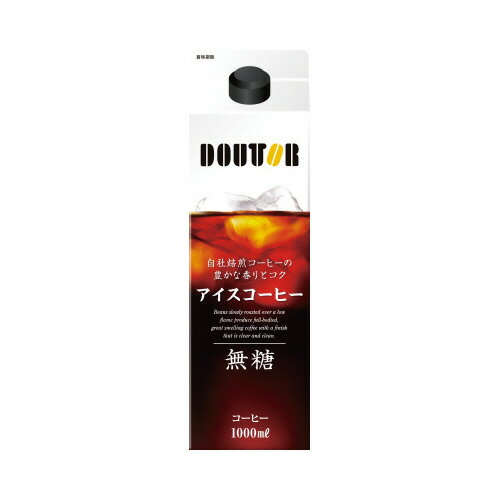 ドトールコーヒー ドトール リキッドコーヒー 無糖 1L×6本 049111 ★10個パック