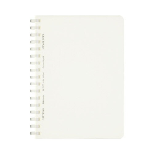 ☆ネコポス可☆　コクヨ　ソフトリングノート　方眼ドット罫　A6　80枚　透明　ス−SV558WT−T