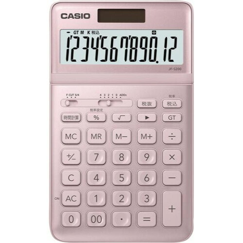 ☆ネコポス可☆ カシオ計算機 スタイリッシュ電卓 JF‐S200‐PK‐N ライトピンク ☆ネコポス可☆ カシオ計算機 スタイリッシュ電卓 JF‐S200‐PK‐N ライトピンク