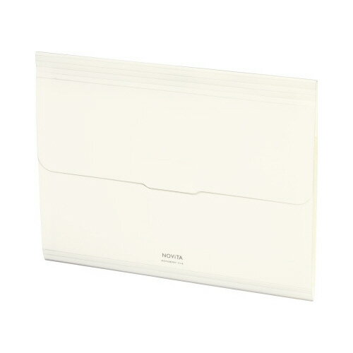 コクヨ KOKUYO ポケットが大きく開く書類ファイル 「ノビータ」A4ヨコ6Pオフホワイト フ-NV950W