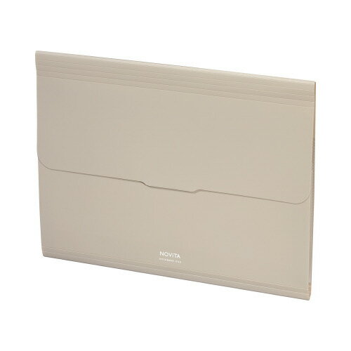 コクヨ KOKUYO ポケットが大きく開く書類ファイル 「ノビータ」A4ヨコ6Pサンドベージュ フ-NV950LS