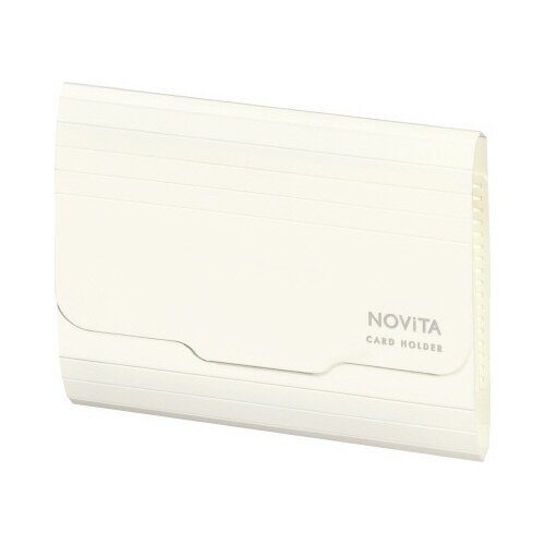 コクヨ KOKUYO ポケットが大きく開くカードホルダー 「ノビータ」カードサイズ オフホワイト メイ-NV952W