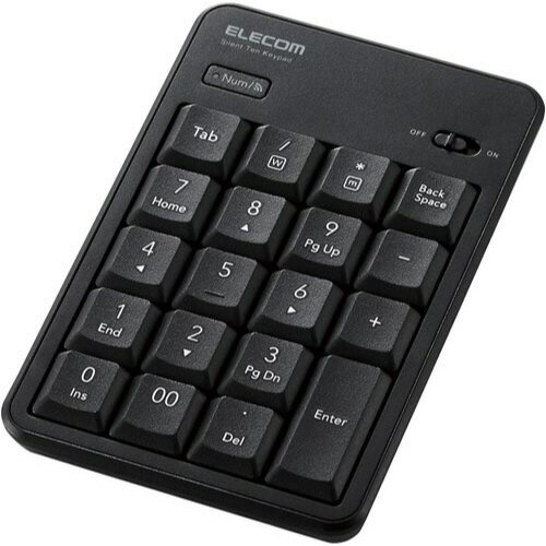 エレコム Bluetoothテンキーパッド ブラック TK-TBM023SKBK