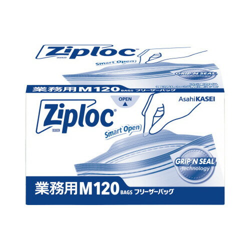 旭化成ホームプロダクツ 業務用ジップロック フリーザーバッグ M 120枚入 116243