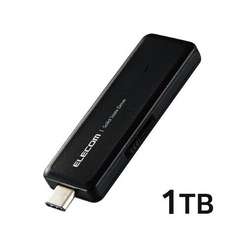 エレコム 外付けポータブルSSD 1TB 黒 ESD-EMH1000GBK エレコム 外付けポータブルSSD 1TB 黒 ESD-EMH1000GBK