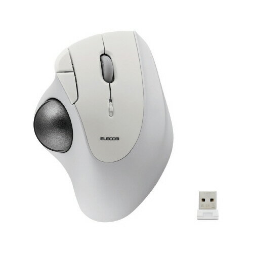 エレコム トラックボールマウス ホワイト M−IT10DRWH エレコム トラックボールマウス ホワイト M−IT10DRWH