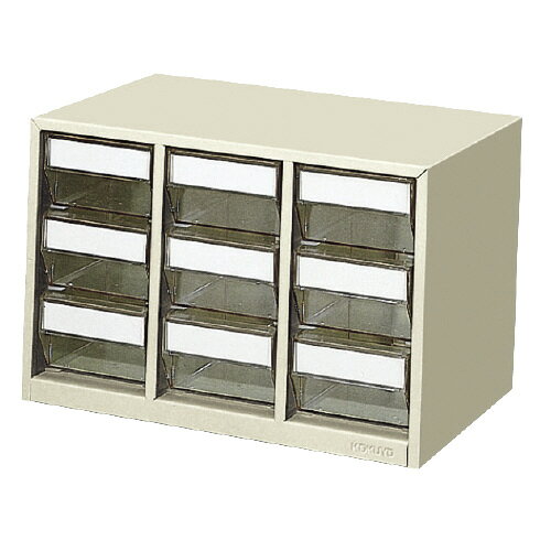 コクヨ KOKUYO 部品ケース 3段 仕切板9枚入 ライトグレー PC-33M