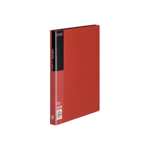 コクヨ KOKUYO クリヤーブック A4縦 固定式40枚ポケット 赤 ラ-B40R グリーン購入法適応