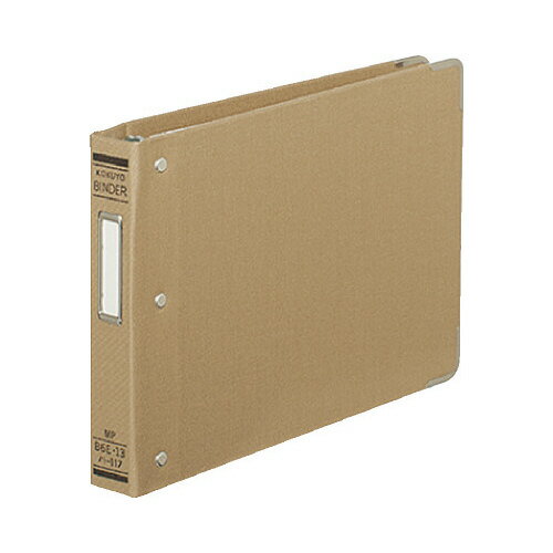 コクヨ KOKUYO バインダーMP（布貼り） B6横 13穴 角金付 約100枚収容 ハ-117 グリーン購入法適応