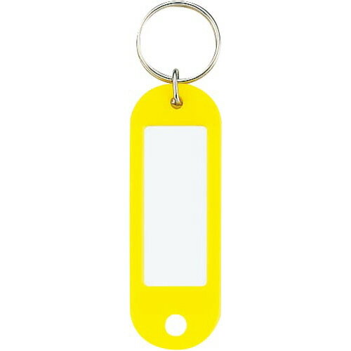 コクヨ KOKUYO キーホルダー型名札 黄 10個パック ナフ-200YX10