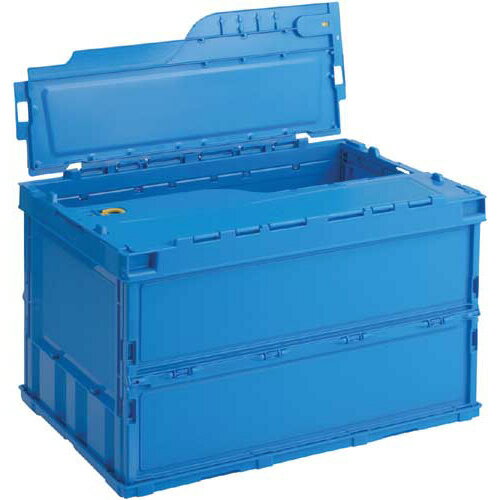 三甲 折りたたみコンテナペタンコふた付50L 内寸 W493×D335×H311mm 558500