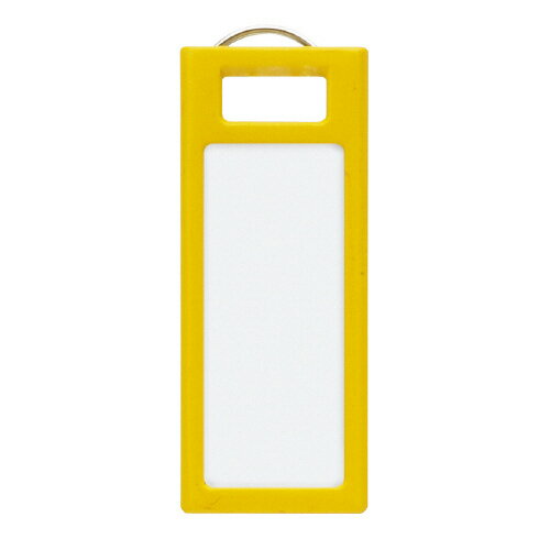 コクヨ KOKUYO キーホルダー名札「KEYSYS」 黄 4個入 ナフ-S230Y