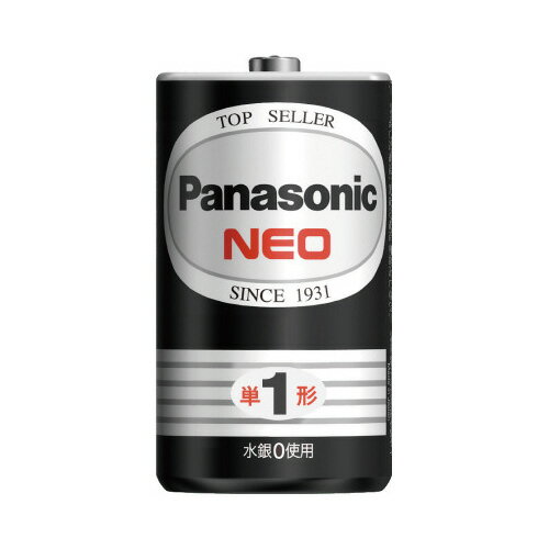 Panasonic マンガン乾電池 ネオ黒 単1形 2本 R20PNB/2VSE