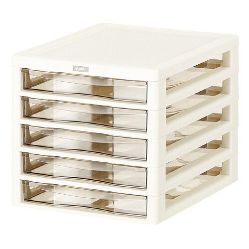 ジェイ・イー・ジェイ アプロスB4 レターケース 浅5段 W323×D406×H308mmアイボリ AP-A5-B4