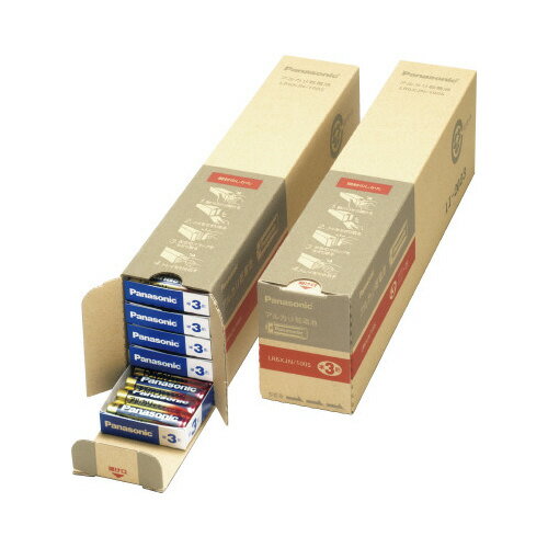 Panasonic アルカリ乾電池 単3形 100本入 LR6XJN/100S グリーン購入法適応 Panasonic アルカリ乾電池 単3形 100本入 LR6XJN/100S グリーン購入法適応