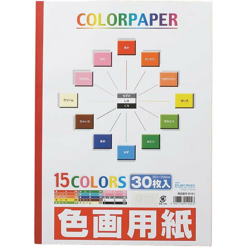 エヒメ紙工 色画用紙B4判 353×256mm 30枚 EI-B4