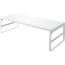 リヒトラブ 机上台(幅590mm)白 ハイタイプ 材質:スチール 組立式(工具付き) A7333-0