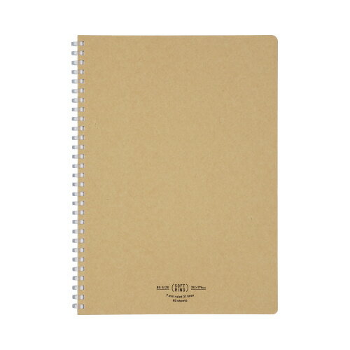 コクヨ KOKUYO ソフトリングノート A罫（普通横罫） B5 80枚 茶 ス-SV608A-S ★10個パック