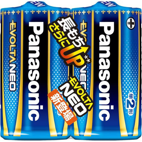 Panasonic 乾電池EVOLTA NEO 単2形 2本入 LR14NJ/2SE グリーン購入法適応