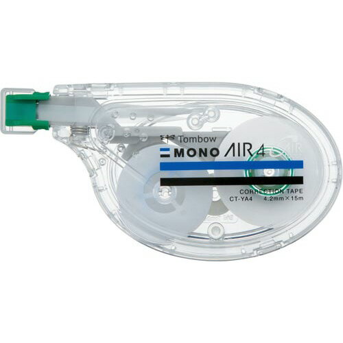 トンボ鉛筆 修正テープモノエアーヨコ引き4 幅4mm×15m巻、使いきり CT-YA4 グリーン購入法適応 エコマ..