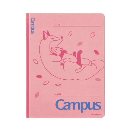 コクヨ KOKUYO キャンパスフラットファイル アニマル柄 A4縦 キツネ フ-CA10-5 グリーン購入法適応