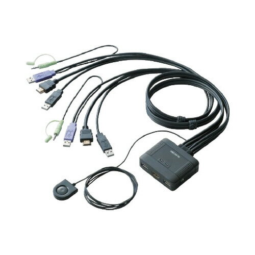 エレコム パソコン切替器 HDMI対応 KVM-HDHDU2