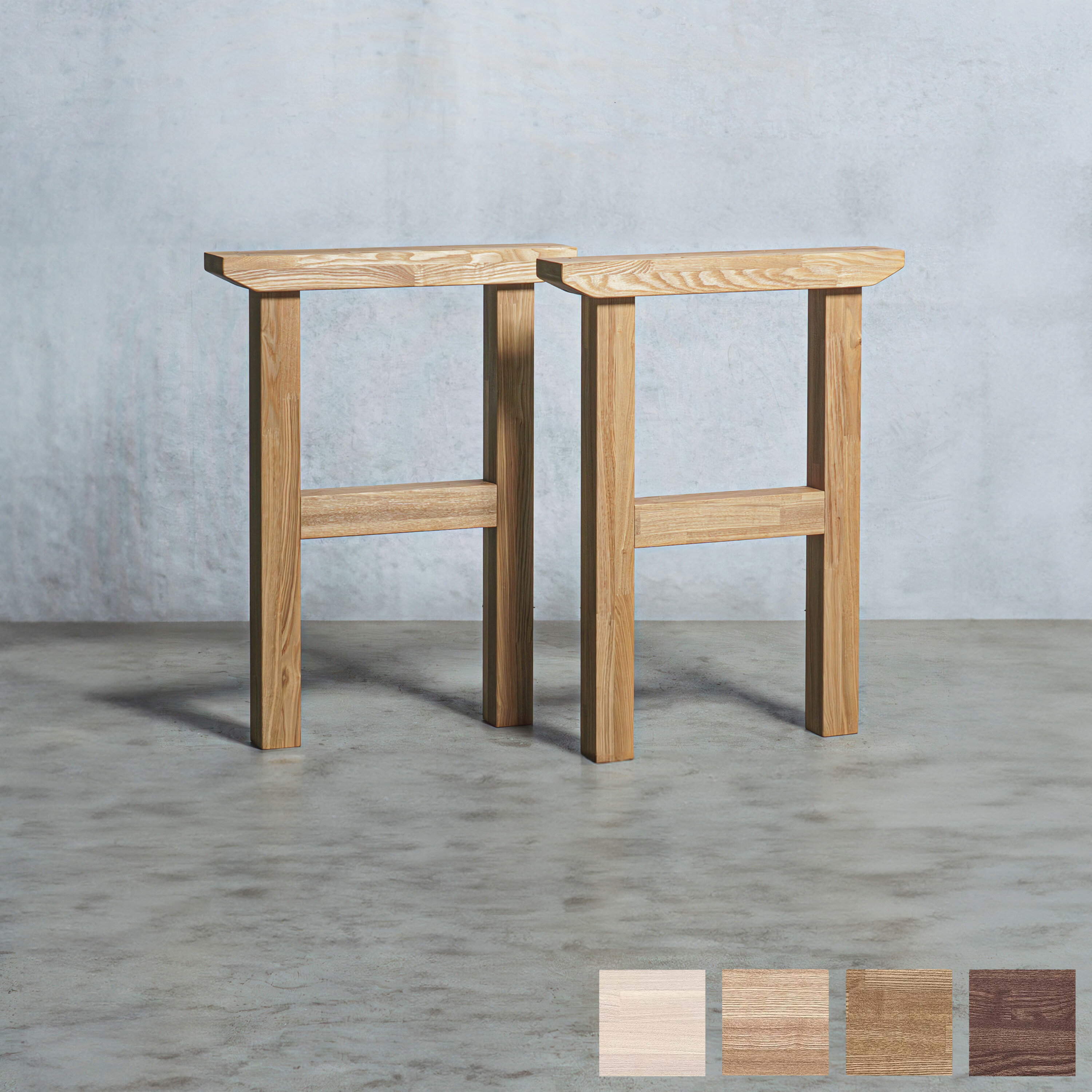 木製脚 H型オーダー テーブル 脚 木製 【選べるサイズ&カラー】テーブル デスク用 DIY 木材