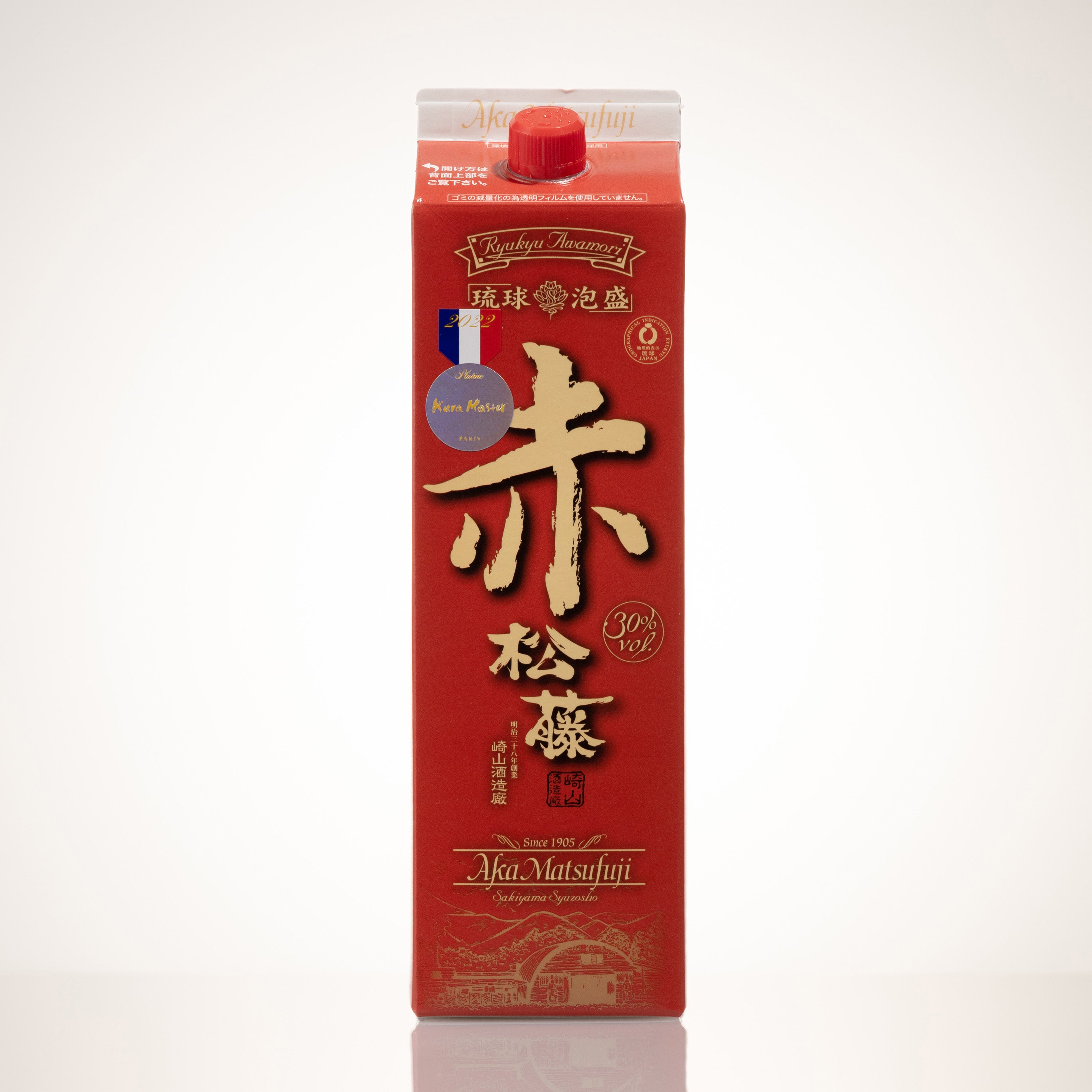 Rakuten - 赤の松藤パック 30度 1800ml [松藤 崎山酒造廠 琉球泡盛 沖縄 1.8Lパック 1本]
