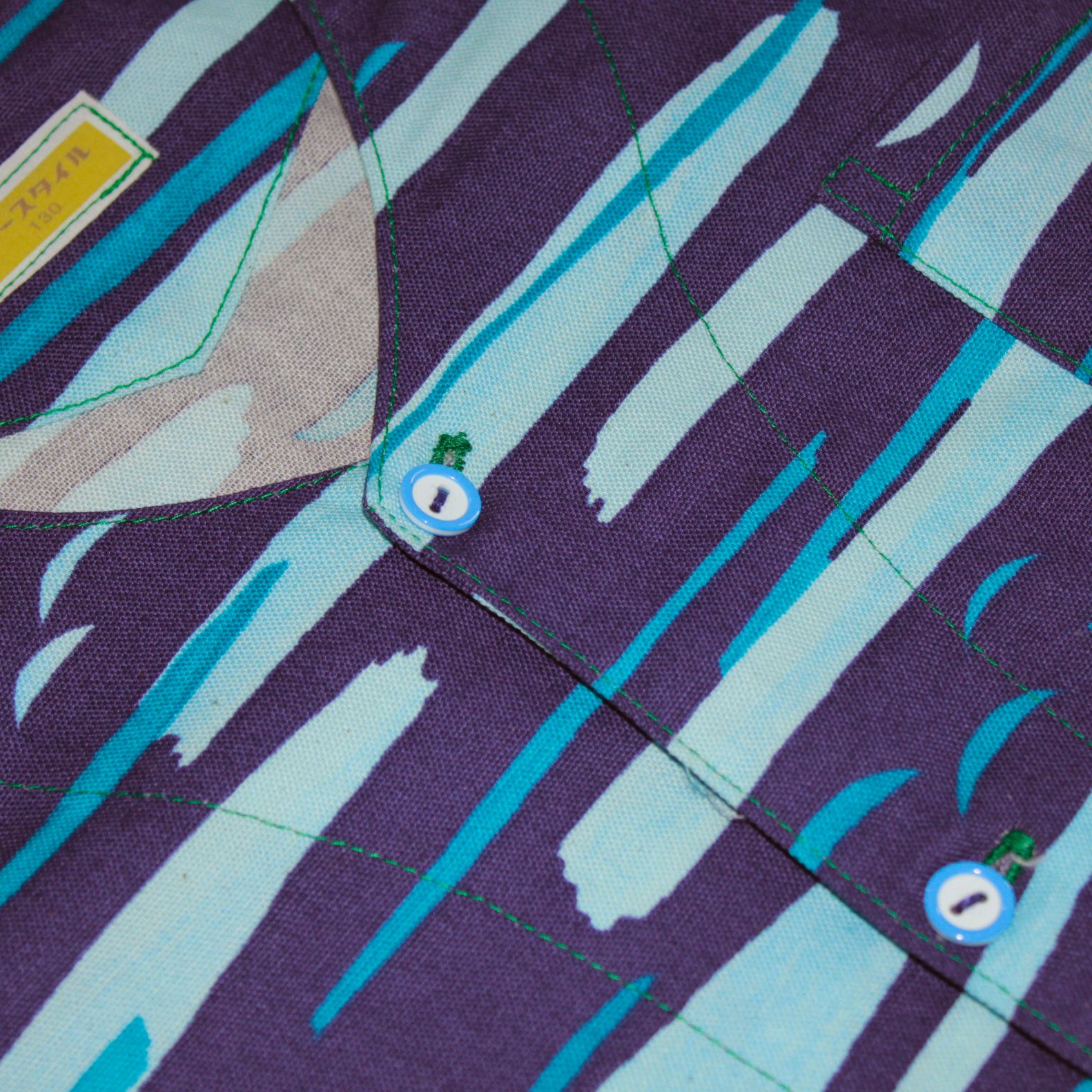 販売 上下 セット 130cm 鯉口シャツ ゴムズボン 手作り 子供 祭り衣装 祭り帯