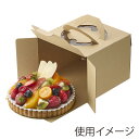 ケーキ箱 ケーキボックス 4号用 10枚 ネオクラフト キャリーデコBOX S シモジマ HEIKO