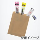 HEIKO 紙袋 平袋 柄小袋 R-50 未晒無地 幅180×高230mm 200枚入 ブラウン 業務用 ラッピング シモジマコード006524831