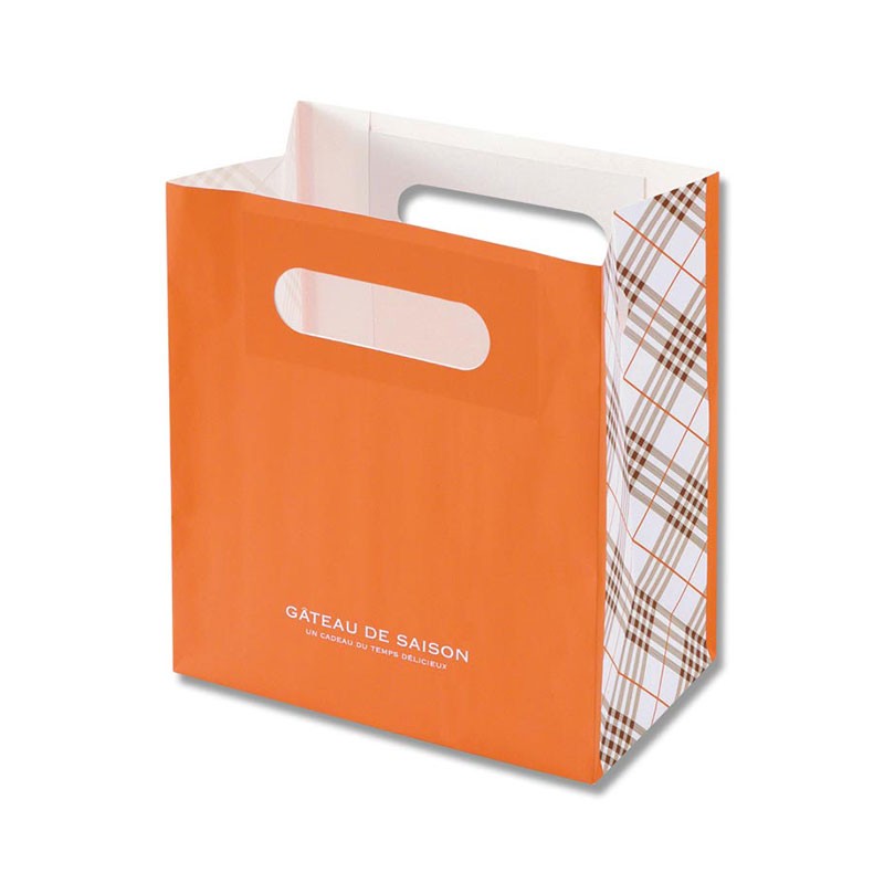 紙袋 角底手提げ袋 ベビーバッグ 小 バリー 幅160×マチ90×高180mm 25枚入 業務用 ラッピング シモジマコード004247220