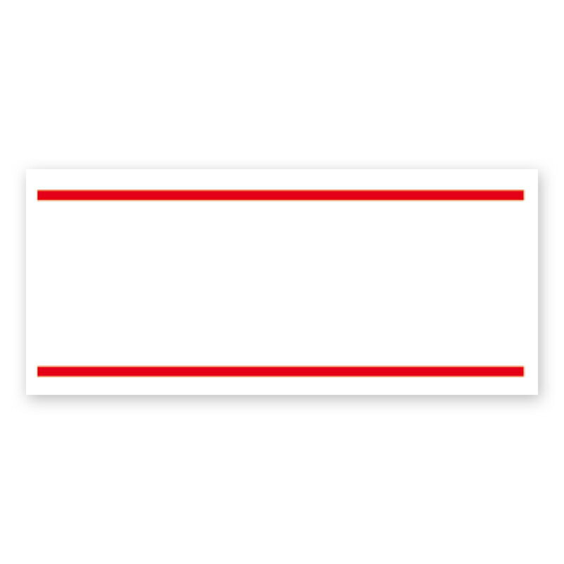 サトー ハンドラベラー用 ラベル 赤二本線 強粘 6巻シュリンク