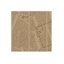 ワックスペーパー フェザーイニシャル 茶 15-15 100枚入 150×150mm シモジマ HEIKO