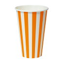 紙コップ 約12オンス (MAX約360ml) ストライプ 50個入 口径80.6×高117.8×底径50.5mm アベシン