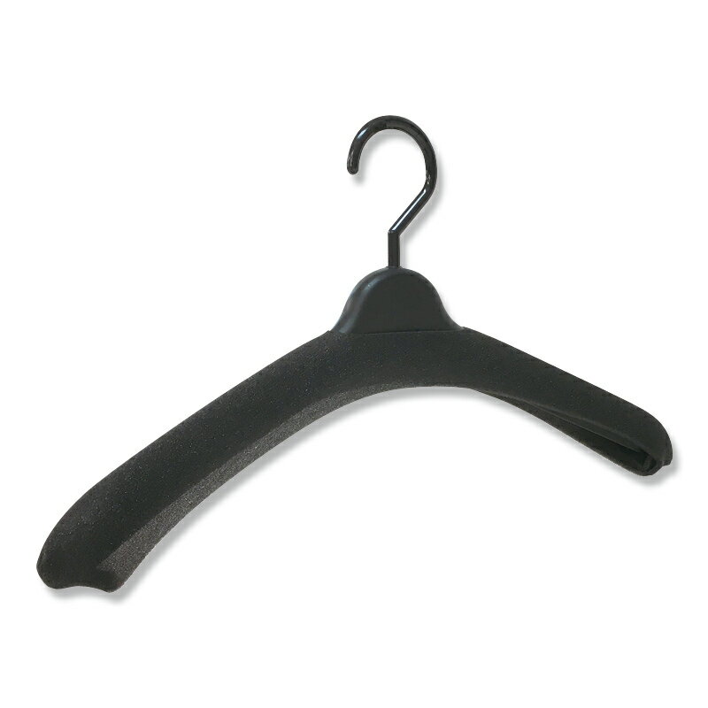 ハンガー用 ウレタン カバー 10枚 Lサイズ 黒 アパレル用品